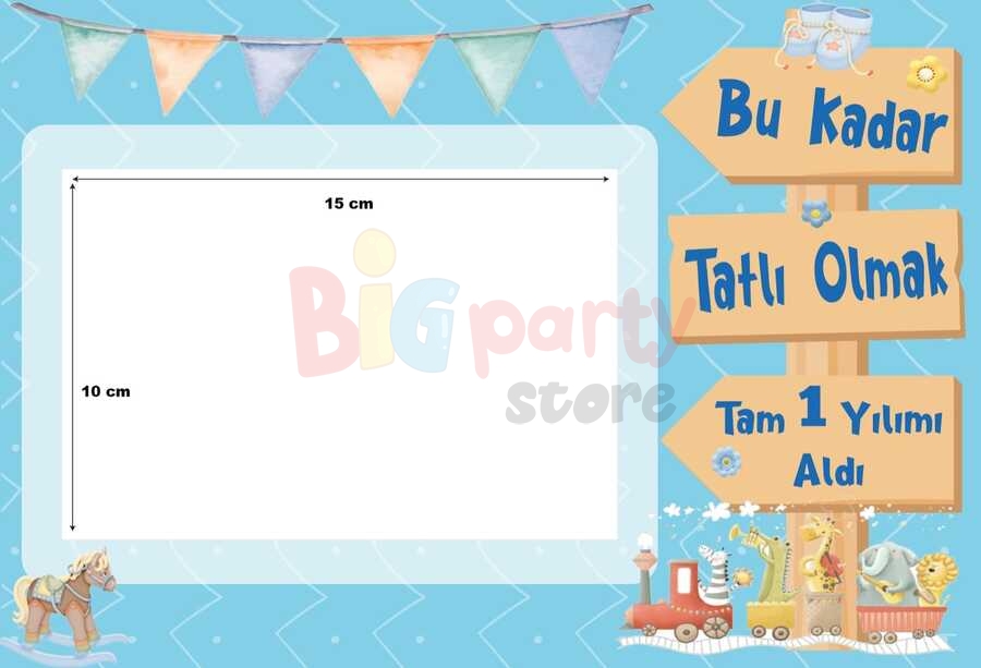 1 YAŞ ERKEK TEMA 5 Lİ MASA PANO SET