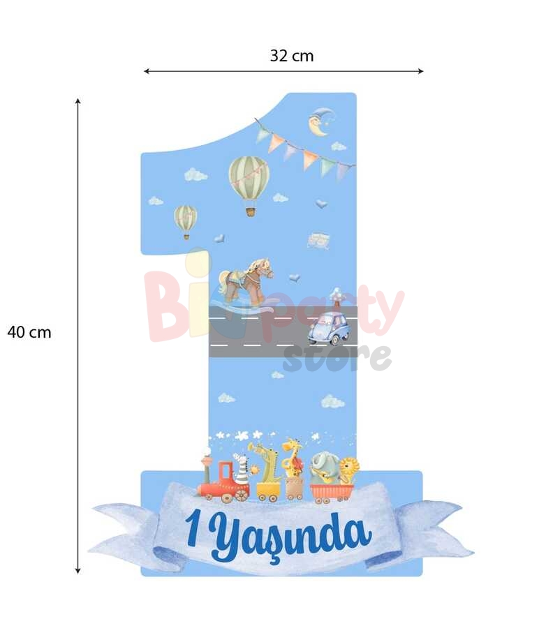 1 YAŞ ERKEK TEMA 5 Lİ MASA PANO SET