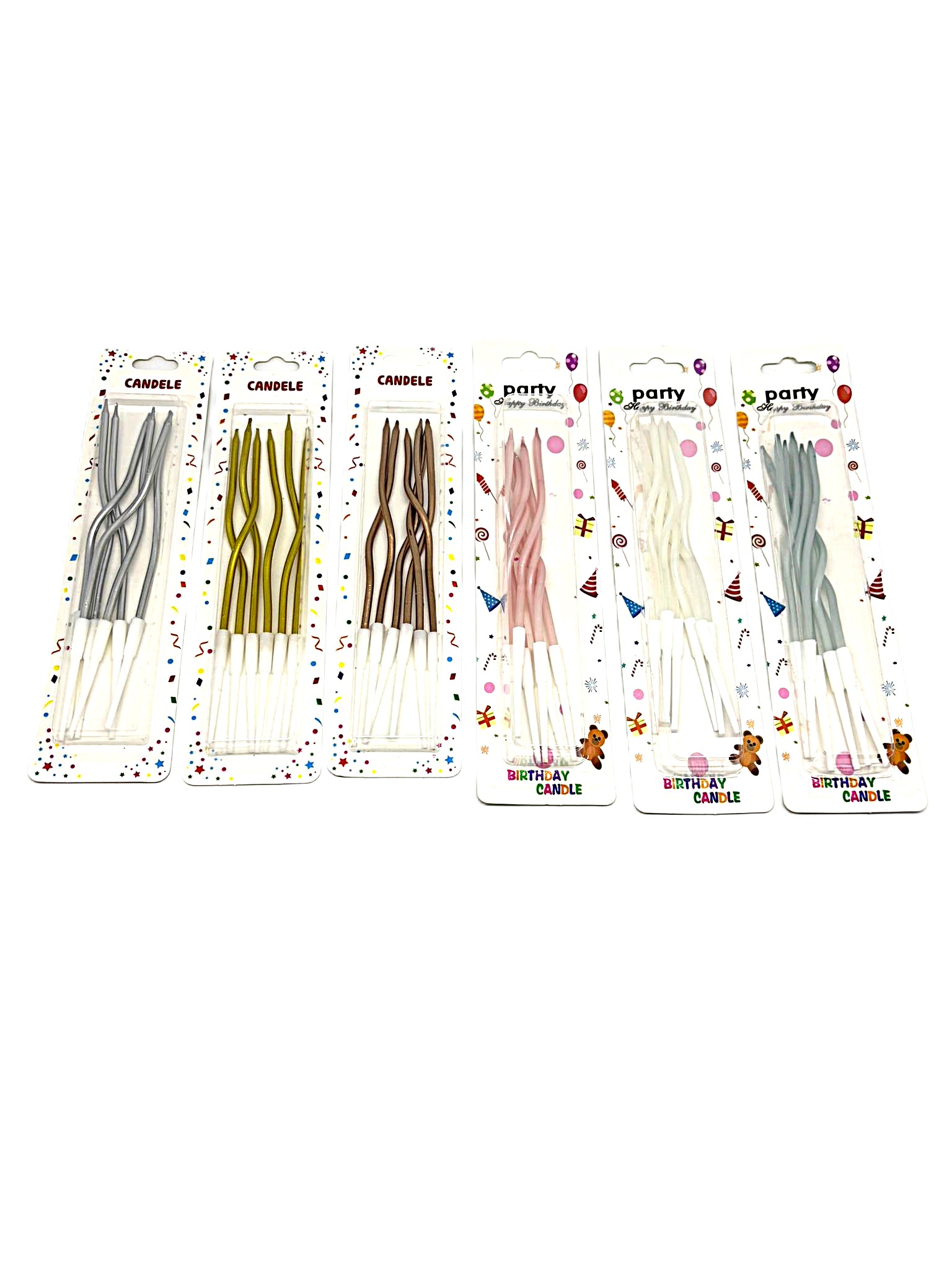 10 CM DALGALI ALTLIKLI MUM 6 ADET