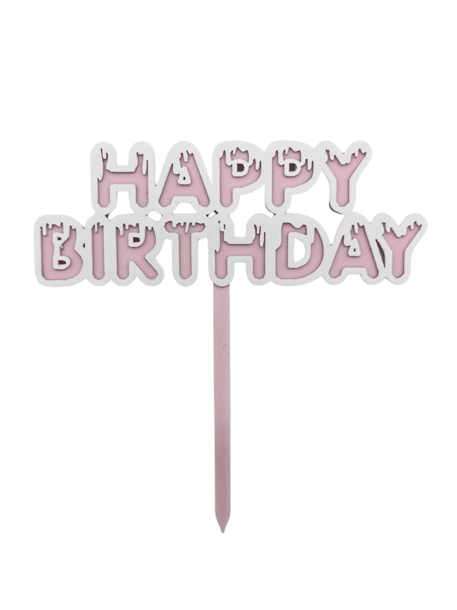 AKRİLİK PASTA ÜSTÜ HAPPY BIRTHDAY ÇUBUK BRS-4196