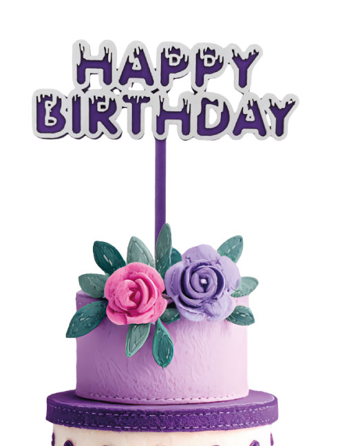 AKRİLİK PASTA ÜSTÜ HAPPY BIRTHDAY ÇUBUK BRS-4196