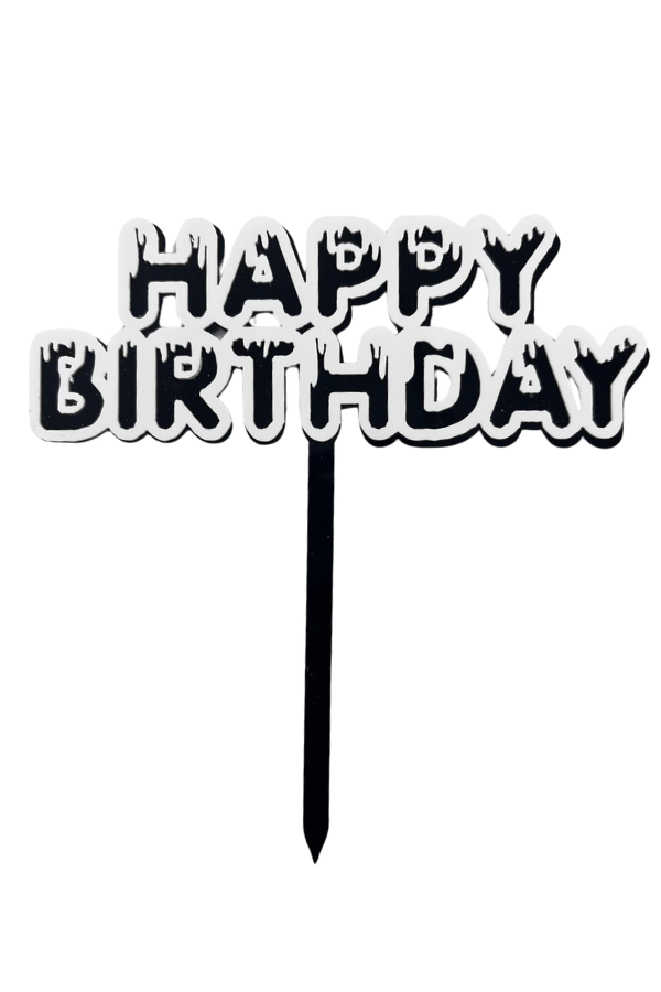 AKRİLİK PASTA ÜSTÜ HAPPY BIRTHDAY ÇUBUK BRS-4196