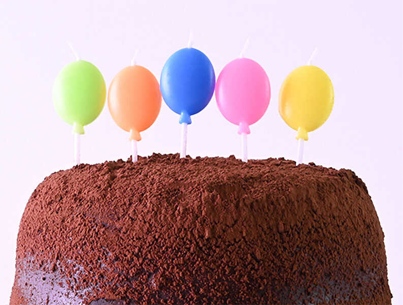 BALON ŞEKİLLİ MUM 5 Lİ
