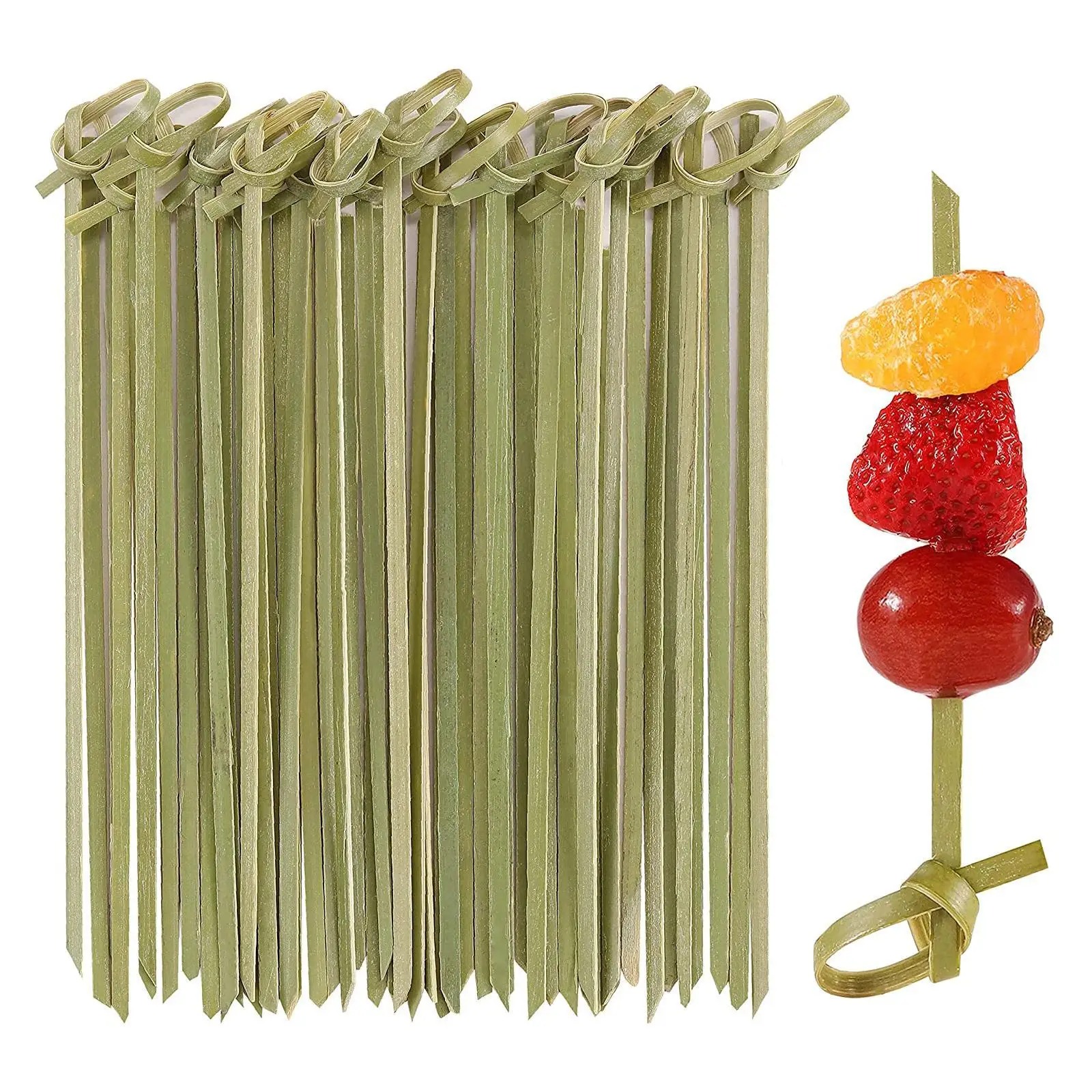 BAMBU KÜRDAN 50 Lİ-YEŞİL DÜĞÜMLÜ 15 Cm