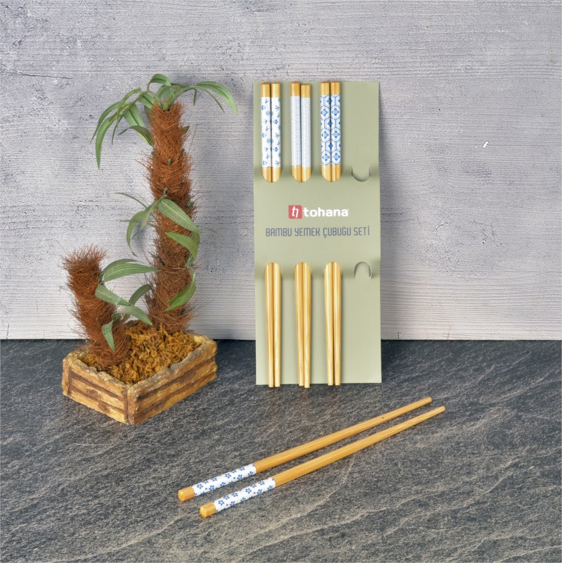 BAMBU YEMEK ÇUBUĞU SETİ 8 Lİ THN76146