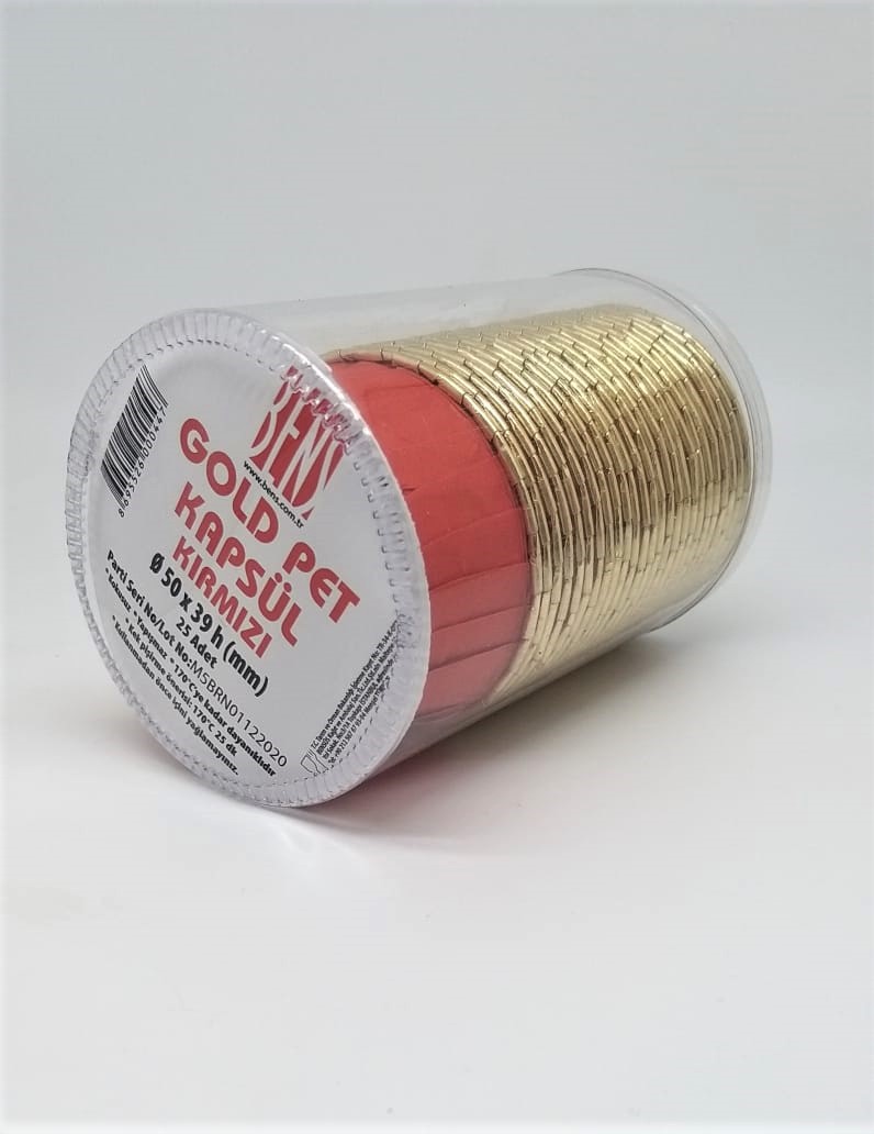 BENS GOLD KAPSÜL 50X39 KIRMIZI 25 Lİ
