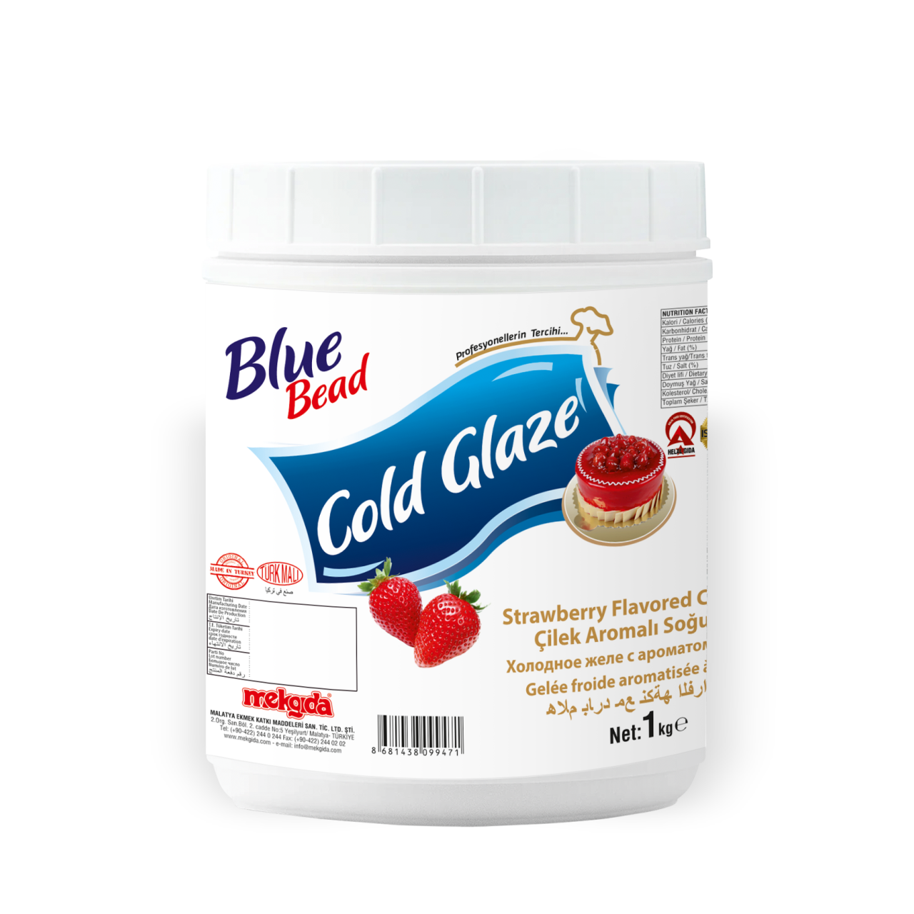 BLUE BEAD SOĞUK JÖLE 1KG-ÇİLEK