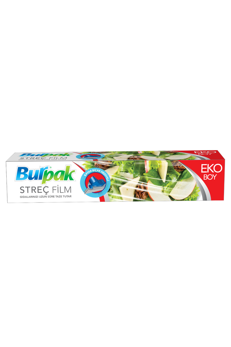 BURPAK STRECH FİLM KAYAR BIÇAK HEDİYELİ 45 CM