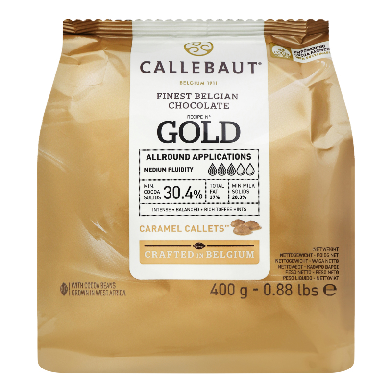 CALLEBAUT GOLD KARAMEL PUL KUVERTÜR 400 GR