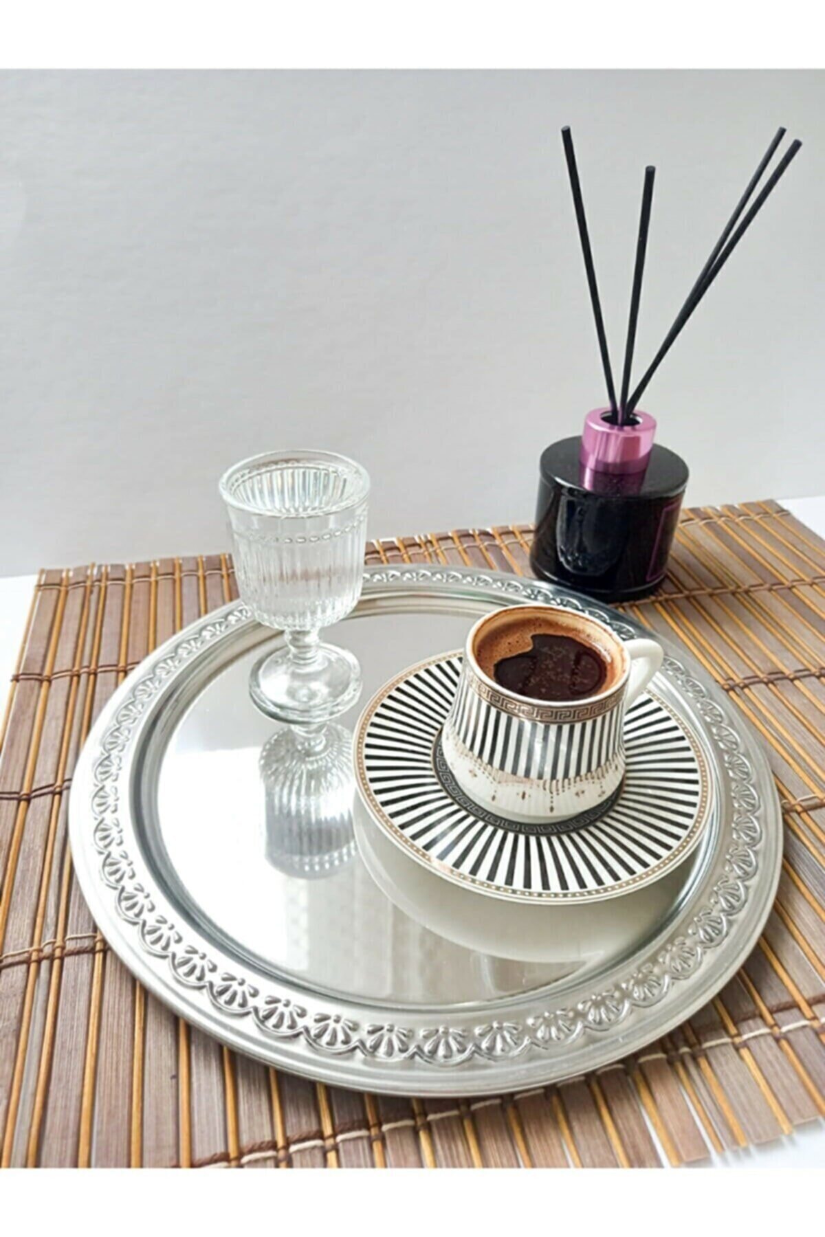 ÇELİK ELEGANCE SUNUM TEPSİSİ 30 CM