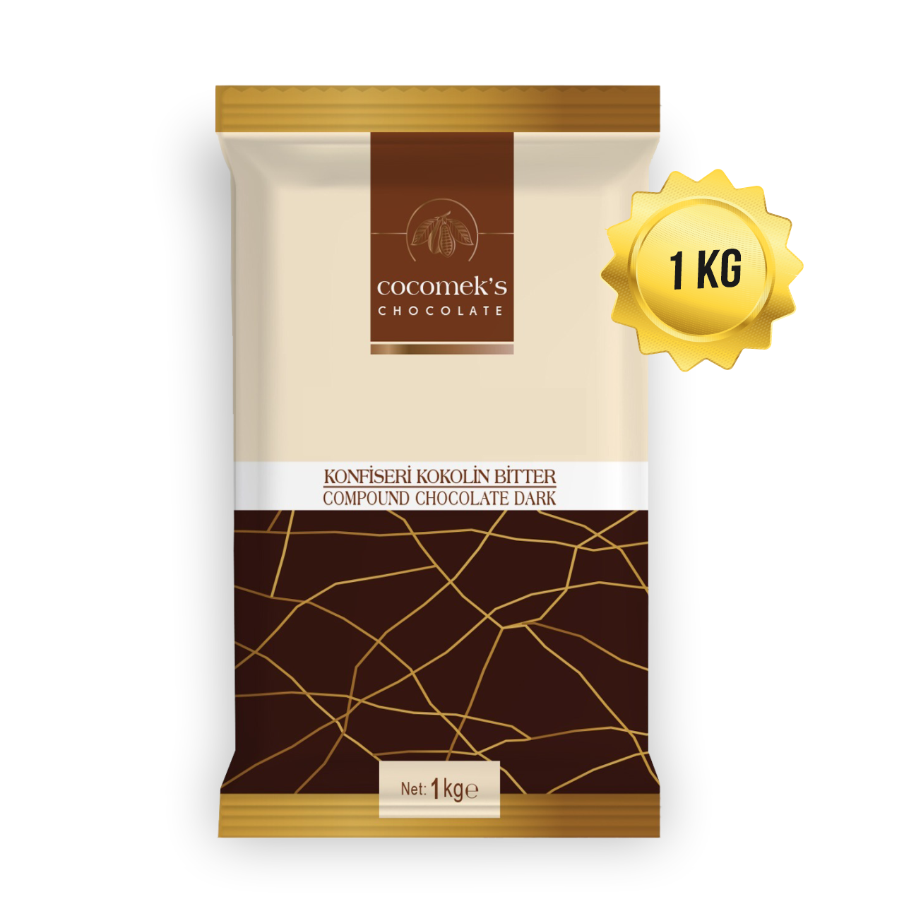 COCOMEKS KONFİSERİ KOKOLİN BİTTER 1 KG