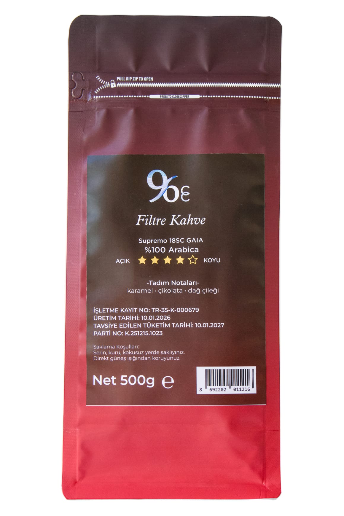 CT FİLTRE KAHVE ÖĞÜTÜLMÜŞ 500 Gr