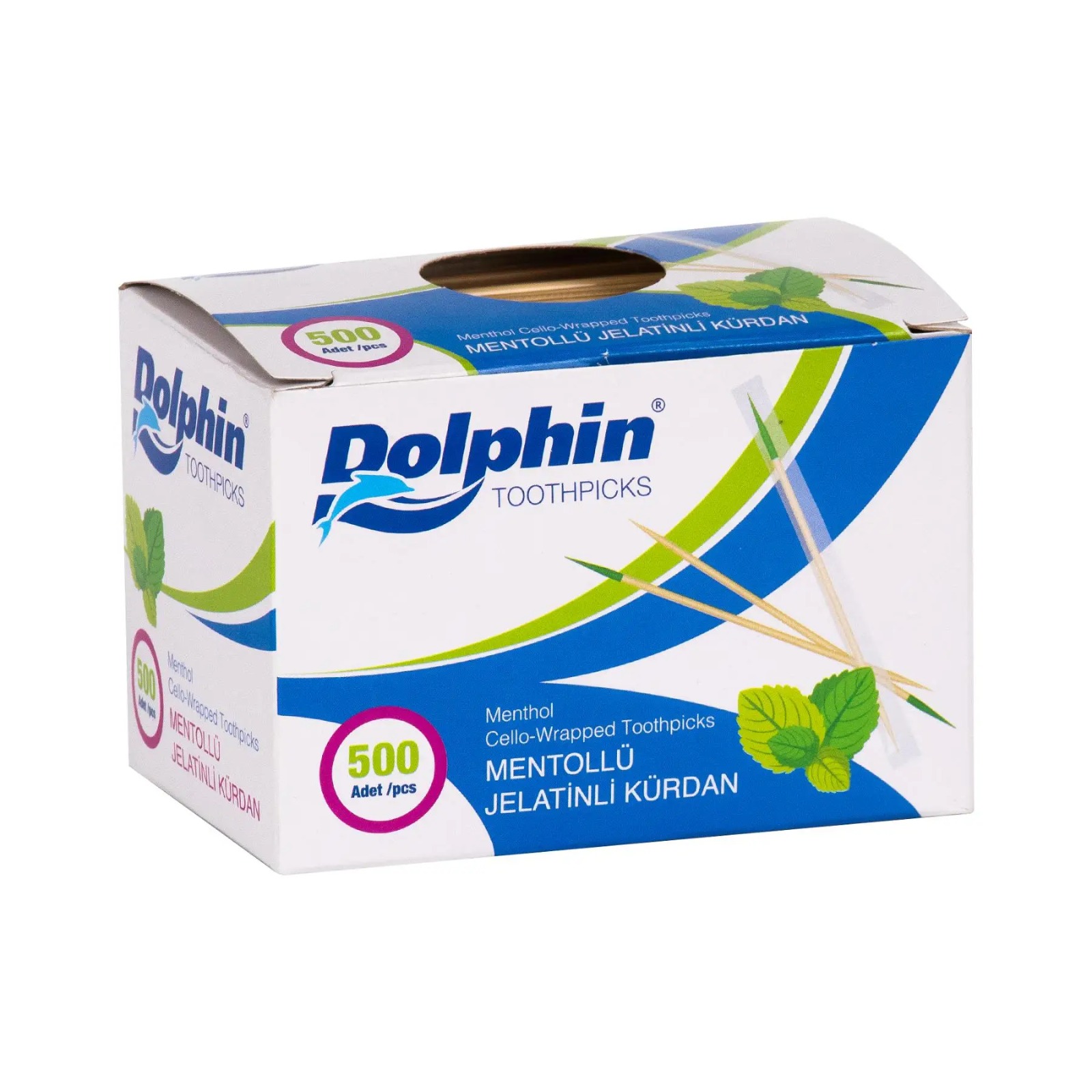 DOLPHİN MENTOLLÜ JELATİNLİ KÜRDAN 500 Adet
