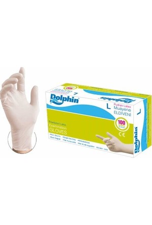 DOLPHIN PUDRALI LATEX MUAYENE ELDİVEN 100 LÜ