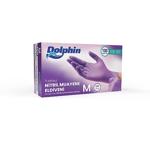 DOLPHİN PUDRASIZ NİTRİL ELDİVEN - LİLA 100 AD