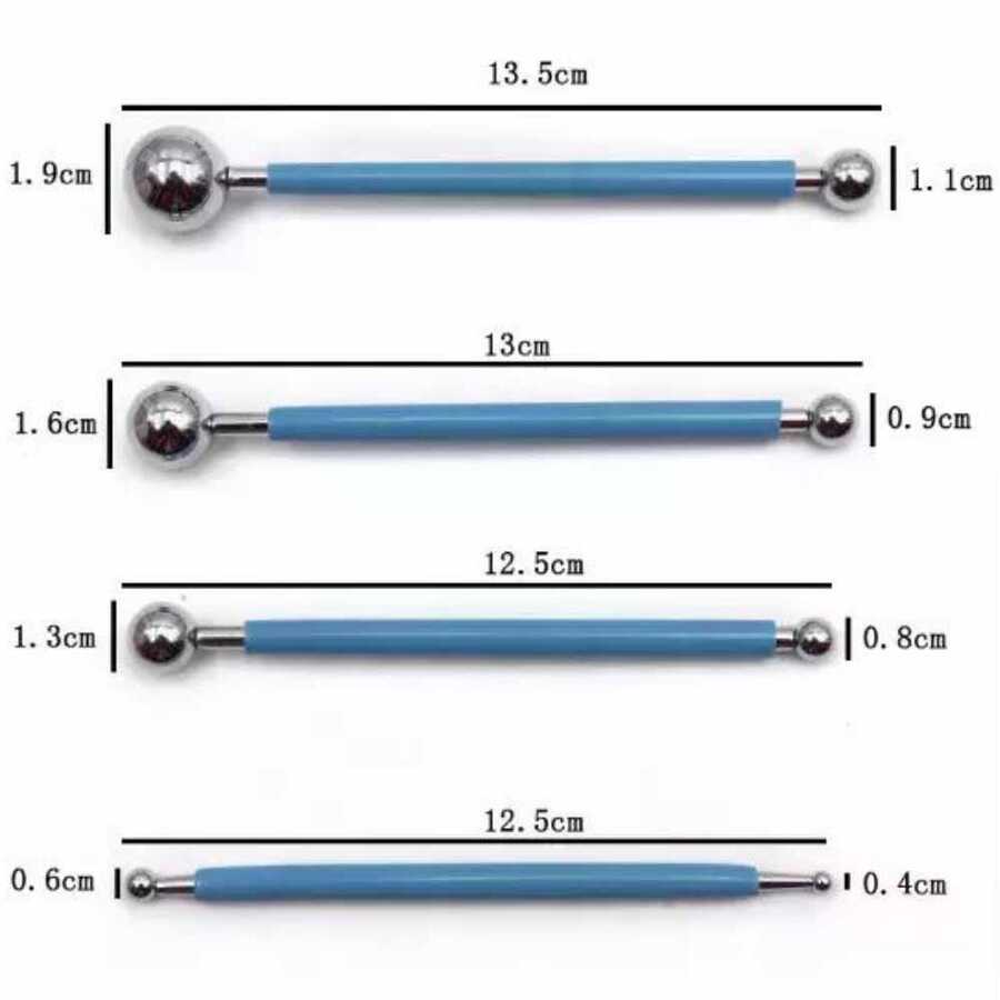 EPINOX METAL UÇLU MARZİPAN SET 4 LÜ