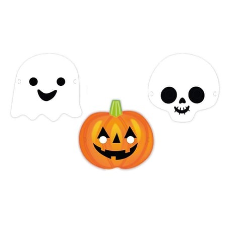HALLOWEEN KAĞIT MASKE 6 ADET