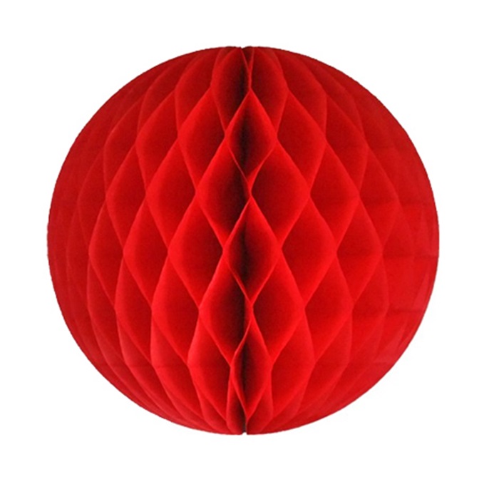 HONEYCOMB YUVARLAK KIRMIZI PETEK SÜS 30CM HC2000