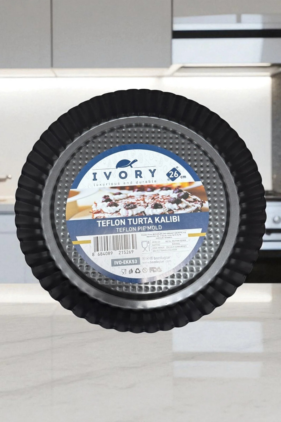 IVORY ÇELİK TURTA KALIBI 26 CM EKK148