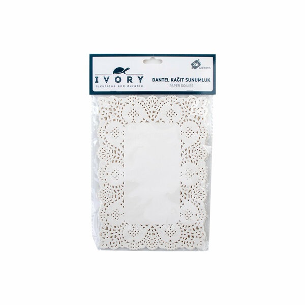 IVORY DANTEL KAĞIT DİKDÖRTGEN 19X26 36AD CK113