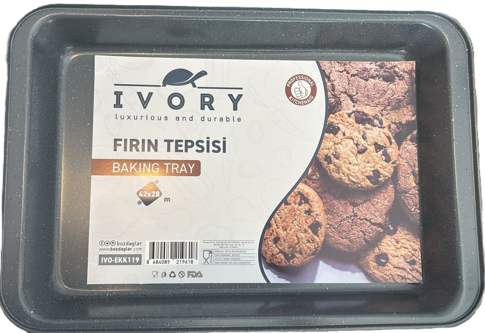 IVORY GRANİT FRIN TEPSİSİ 42X28(M) EKK119
