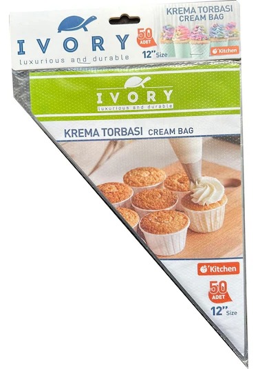 IVORY L BOY KREMA TORBA 50 Lİ PST215