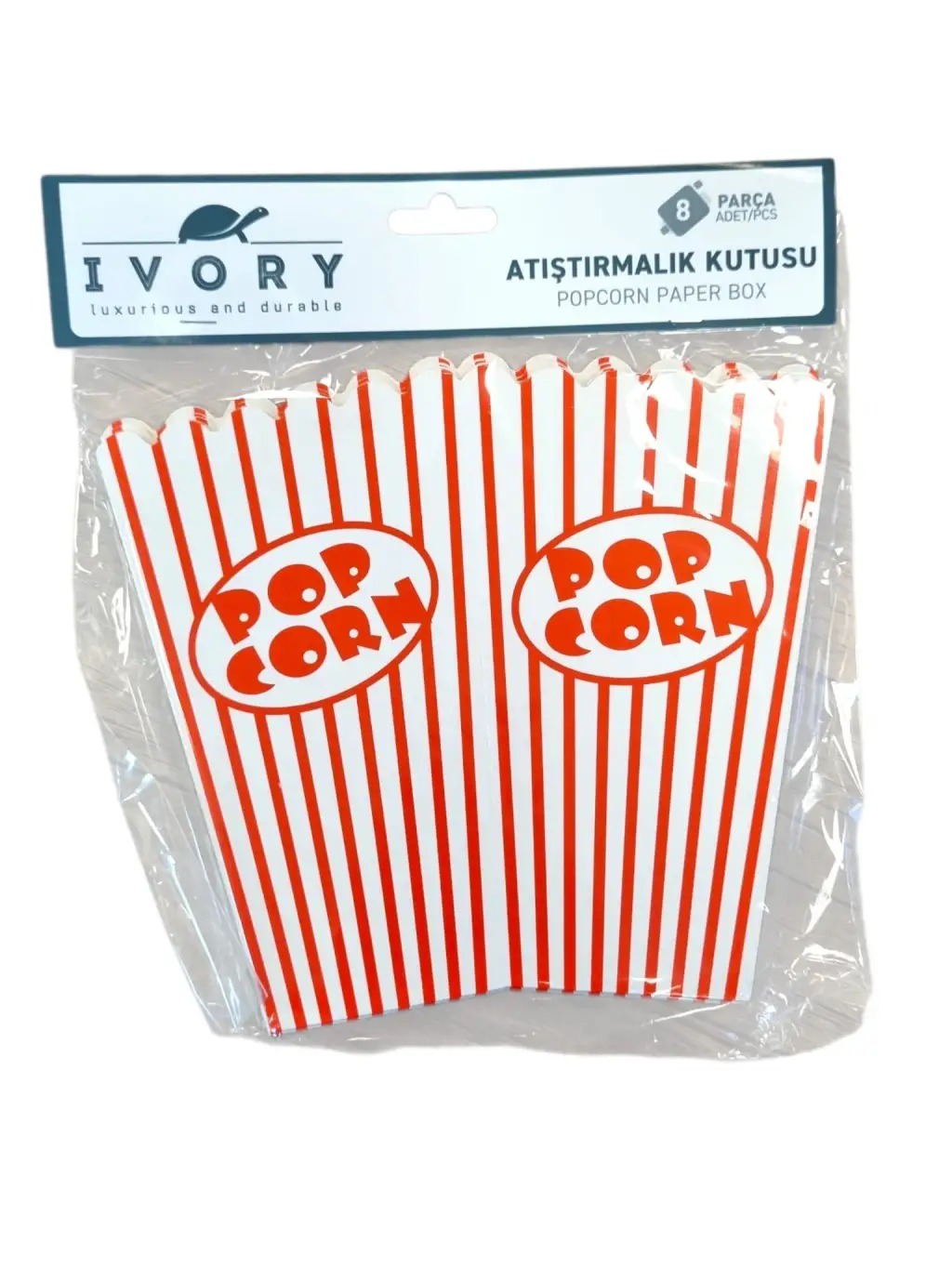 IVORY POPCORN KUTUSU 8 Lİ CK170