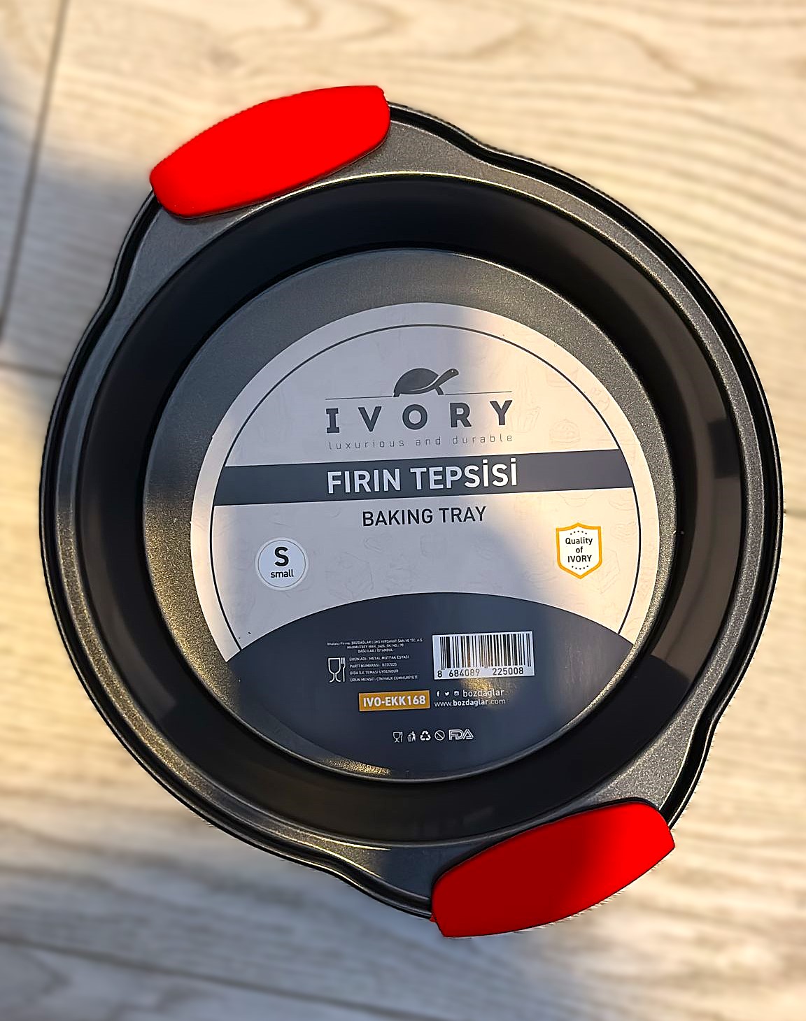 IVORY S KÜÇÜK BOY YUVARLAK FIRIN TEPSİSİ EKK168