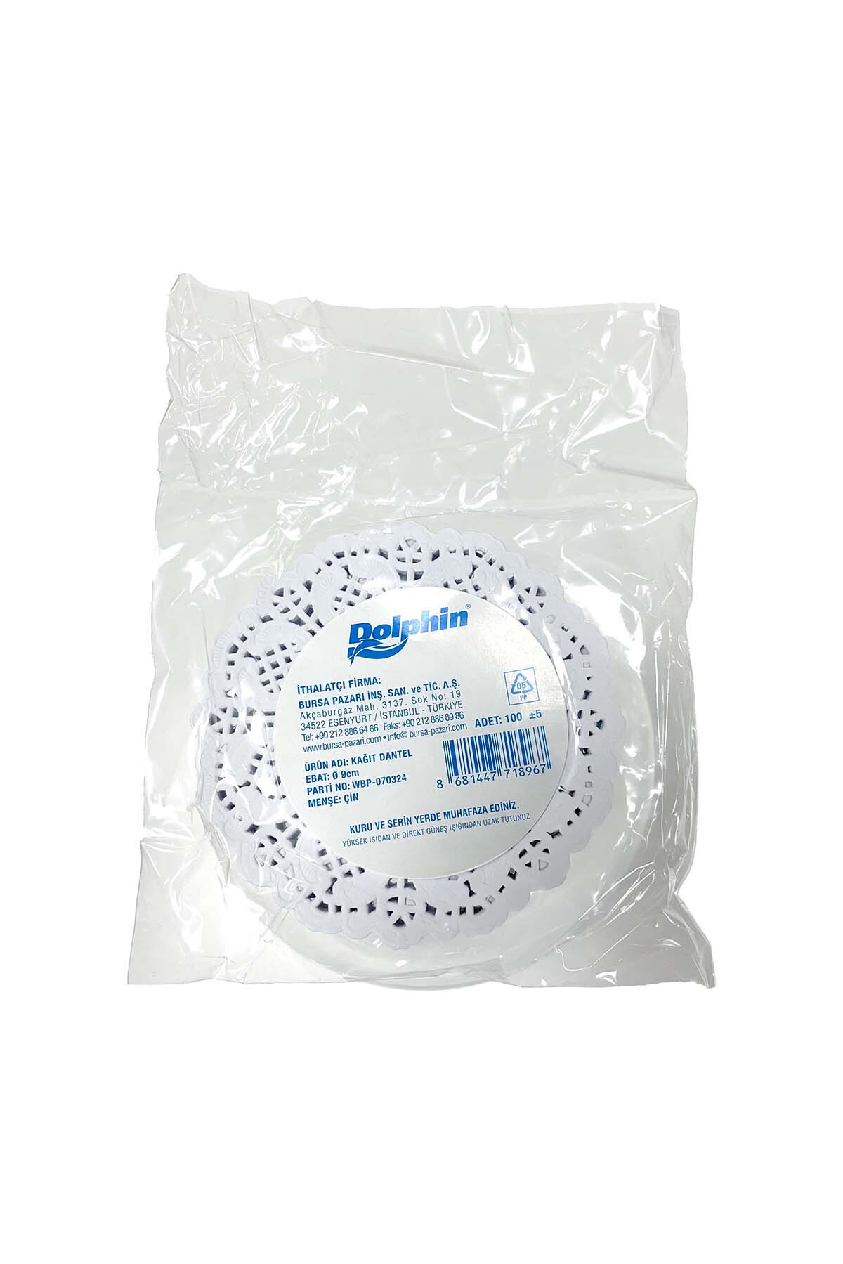 KAĞIT DANTEL BARDAK ALTI 9 CM - 100 adet