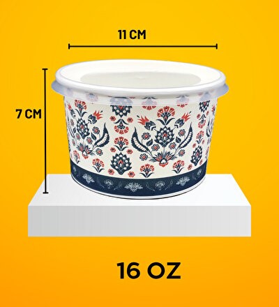 KARTON ÇORBA KASE+kapak 25 ADET