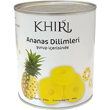 KHIRI ANANAS DİLİMLERİ  850 GR