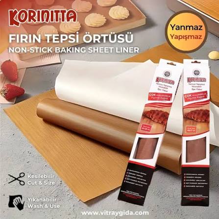 KORİNİTTA YANMAZ YAPIŞMAZ TEPSİ ÖRTÜSÜ 40X60 CM
