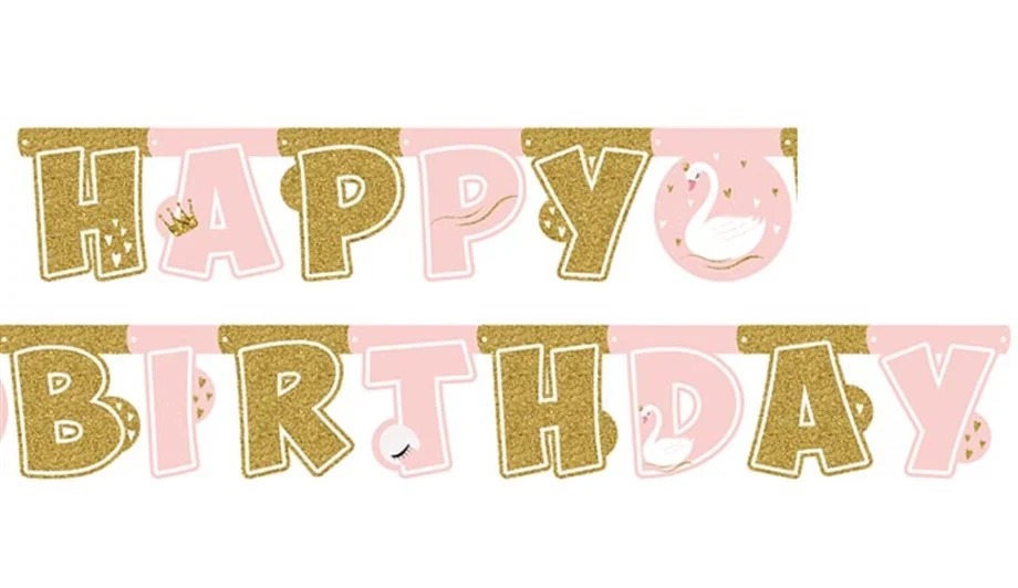 KUĞU HAPY BIRTHDAY BANNER