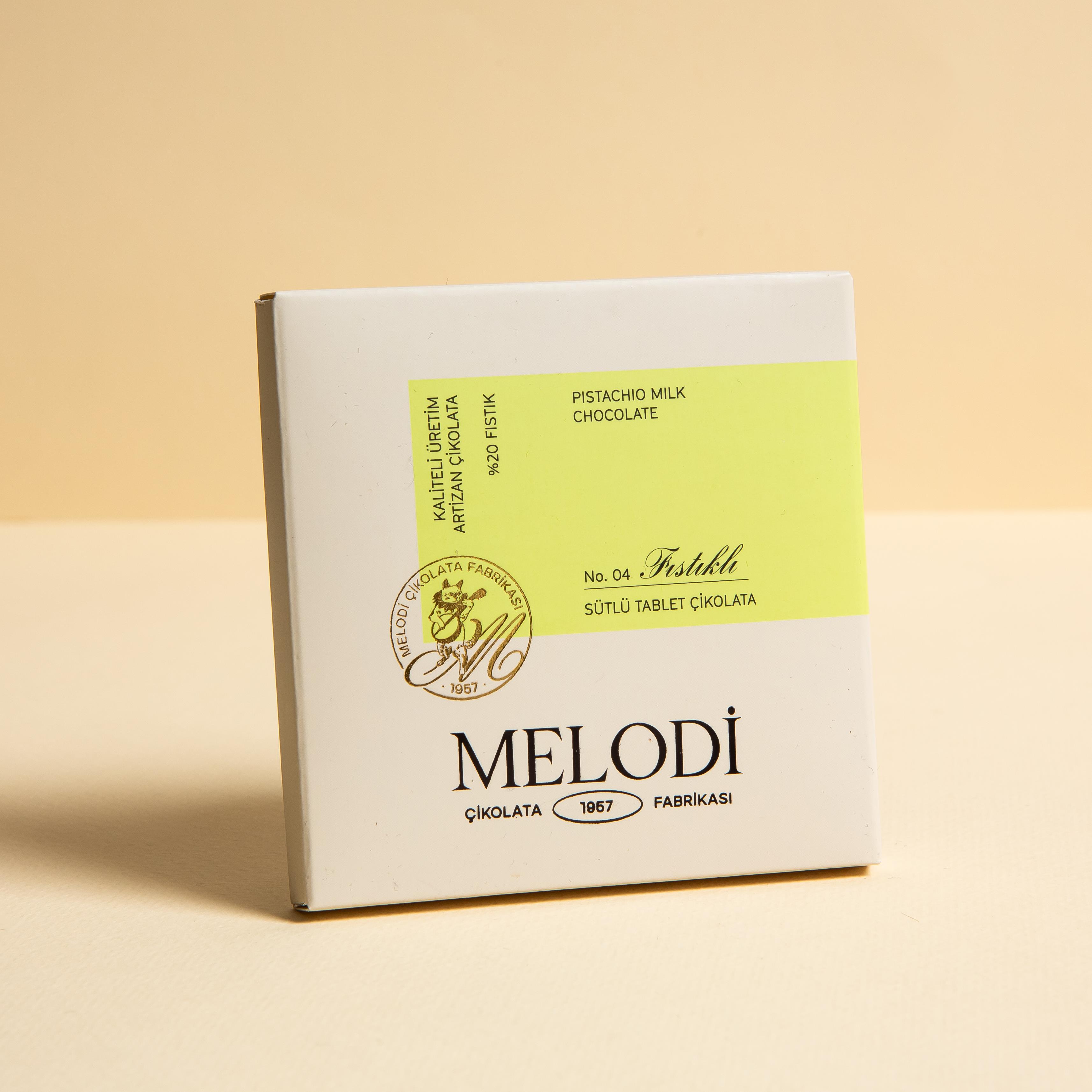 MELODİ ANTEP FISTIK PARÇACIKLI SÜTLÜ TABLET ÇİK 0P.01009883
