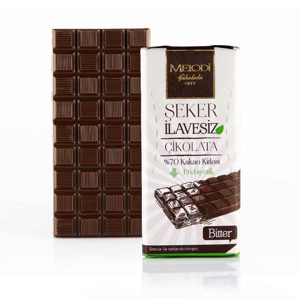 MELODİ ŞEKER İLAVESİZ PREBİYOTİK BİTTER ÇİK 60 GR 0P02022.2