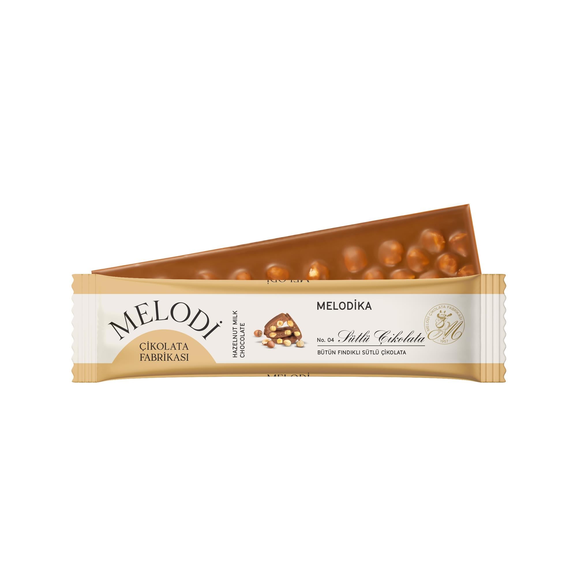MELODİKA BÜTÜN FINDIKLI SÜTLÜ ÇİKOLATA 0P.010086