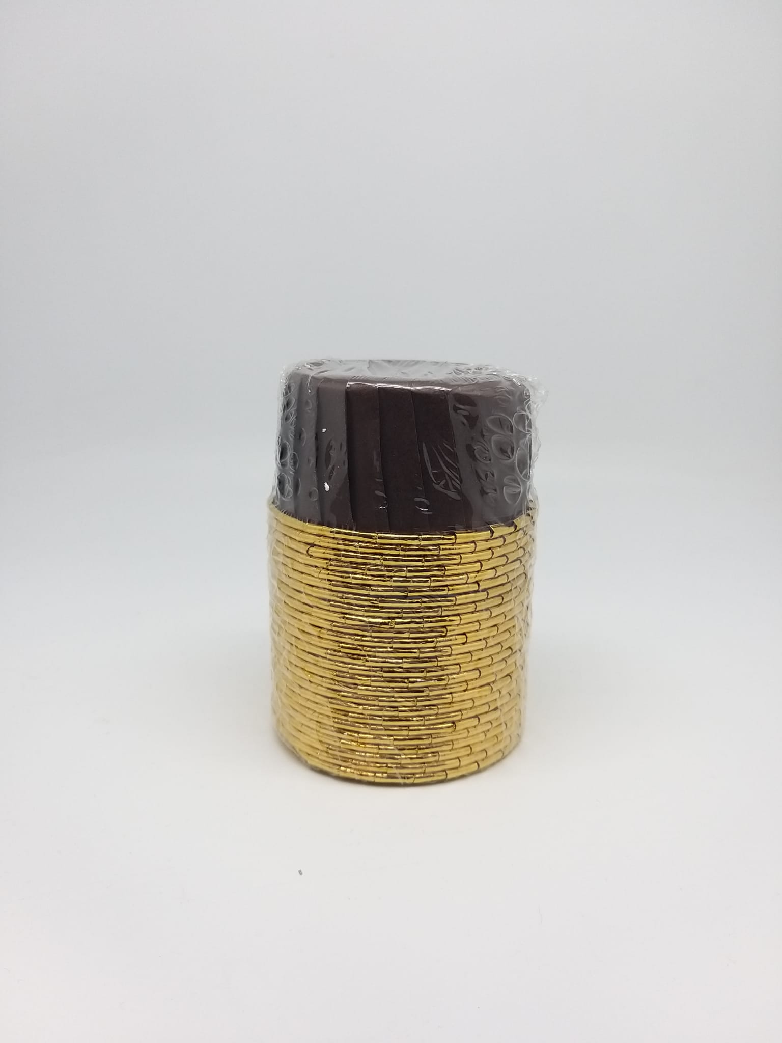 METALİK PET KAPSÜL 50X39 25 Lİ-KAHVERENGİ/GOLD