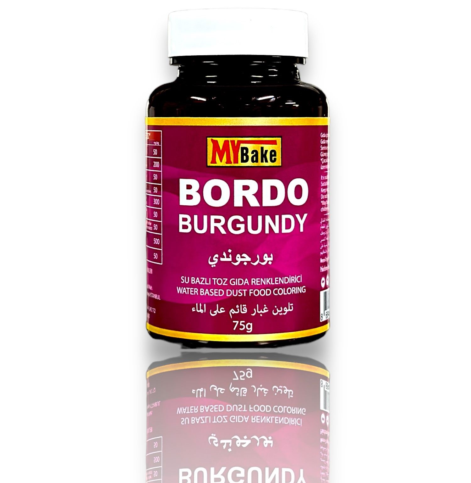 MY BAKE SU BAZLI BOYA 75 GR - BORDO