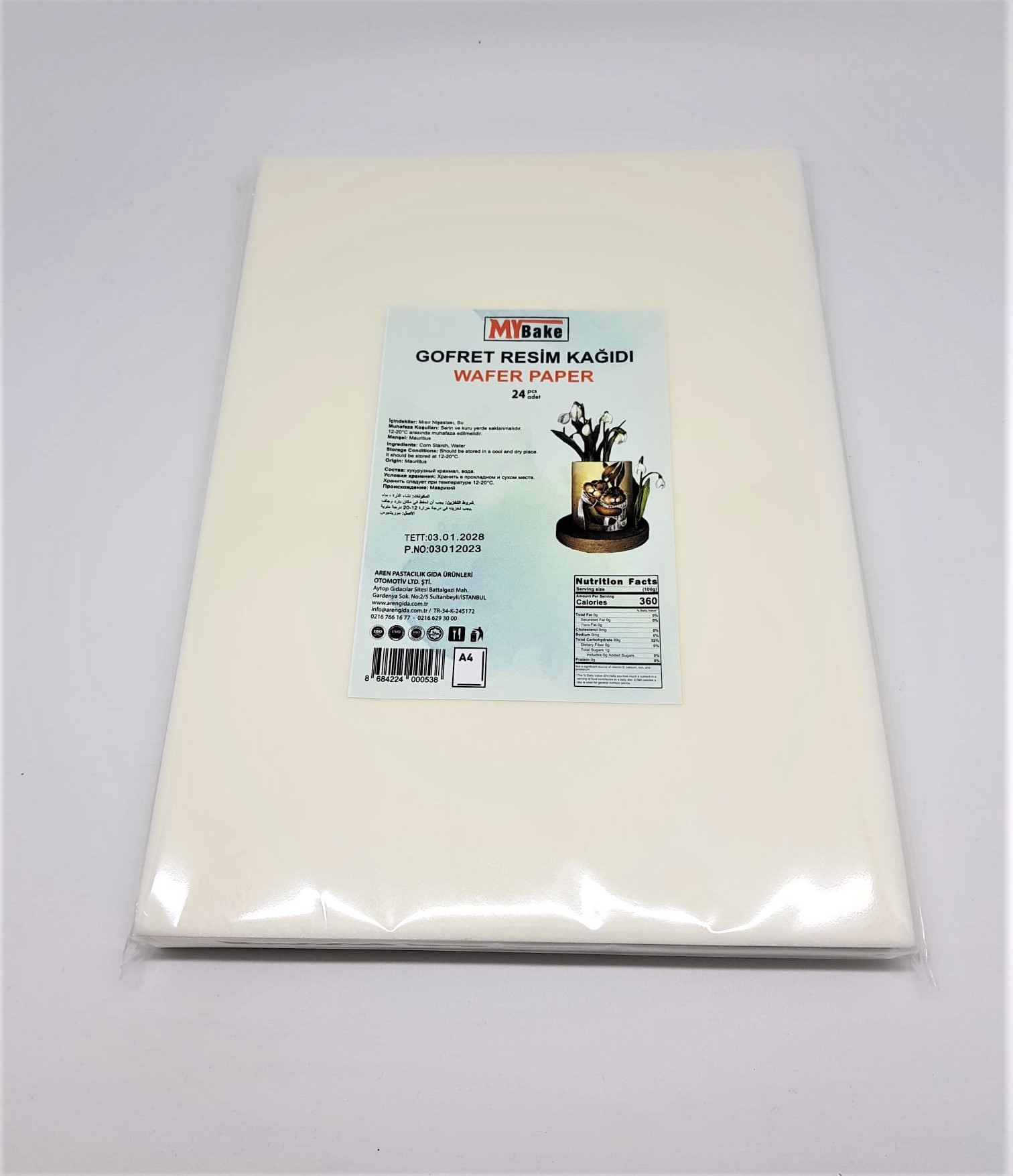MYBAKE GOFRET KAĞIDI 24 ADET