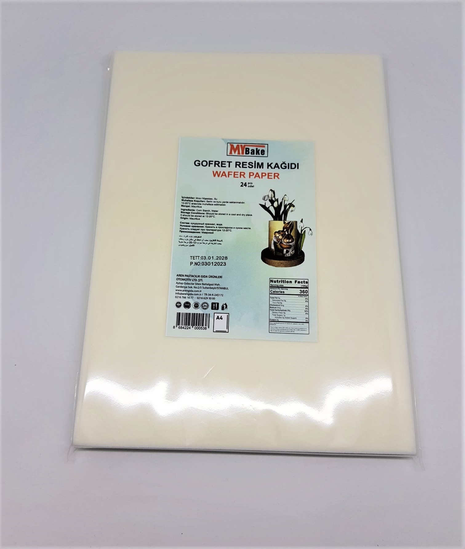 MYBAKE GOFRET KAĞIDI 24 ADET