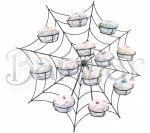 ÖRÜMCEK AĞI CUPCAKE STAND METAL 12 'Lİ 