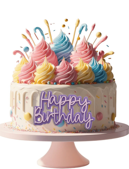 PASTA ÖNÜ DEKOR HAPPY BIRTHDAY YAZI BRS-4202
