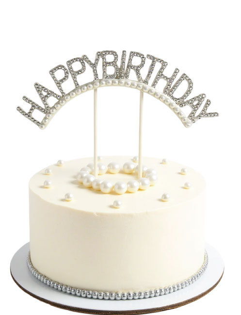 PASTA ÜSTÜ ÇUBUKLU TAŞLI İNCİLİ HAPPY B.D BRS-4198