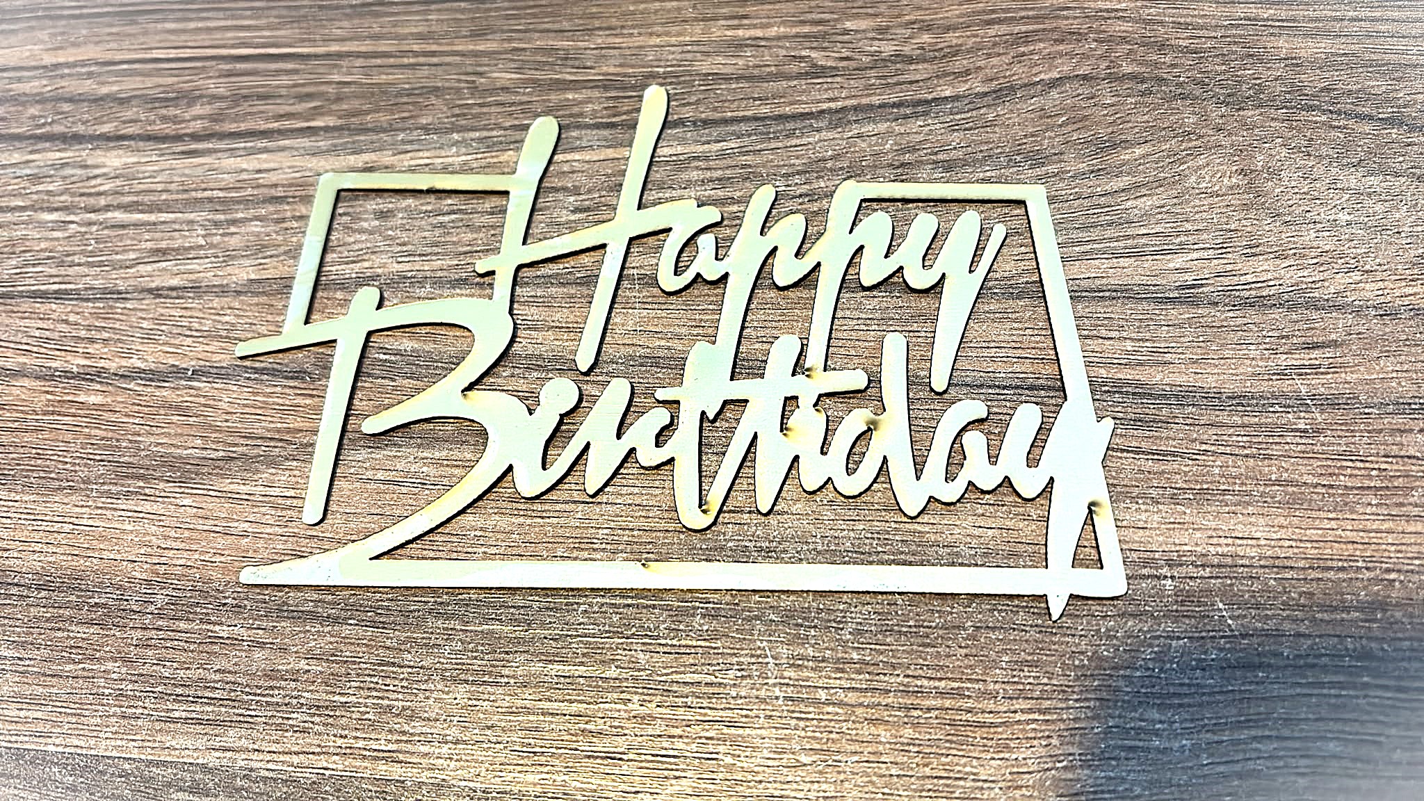 PLEKSİ HAPPY BIRTHDAY ÇERÇEVELİ