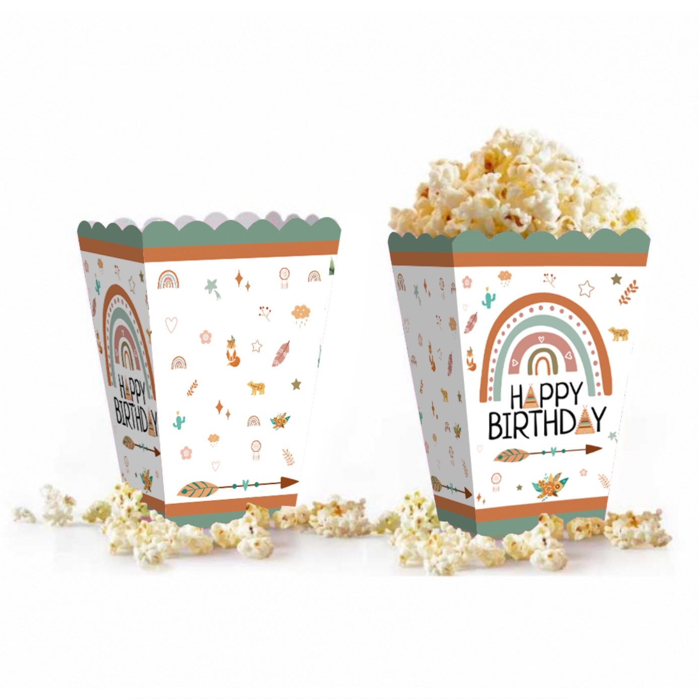 POPCORN KUTUSU 8 ADET-RETRO