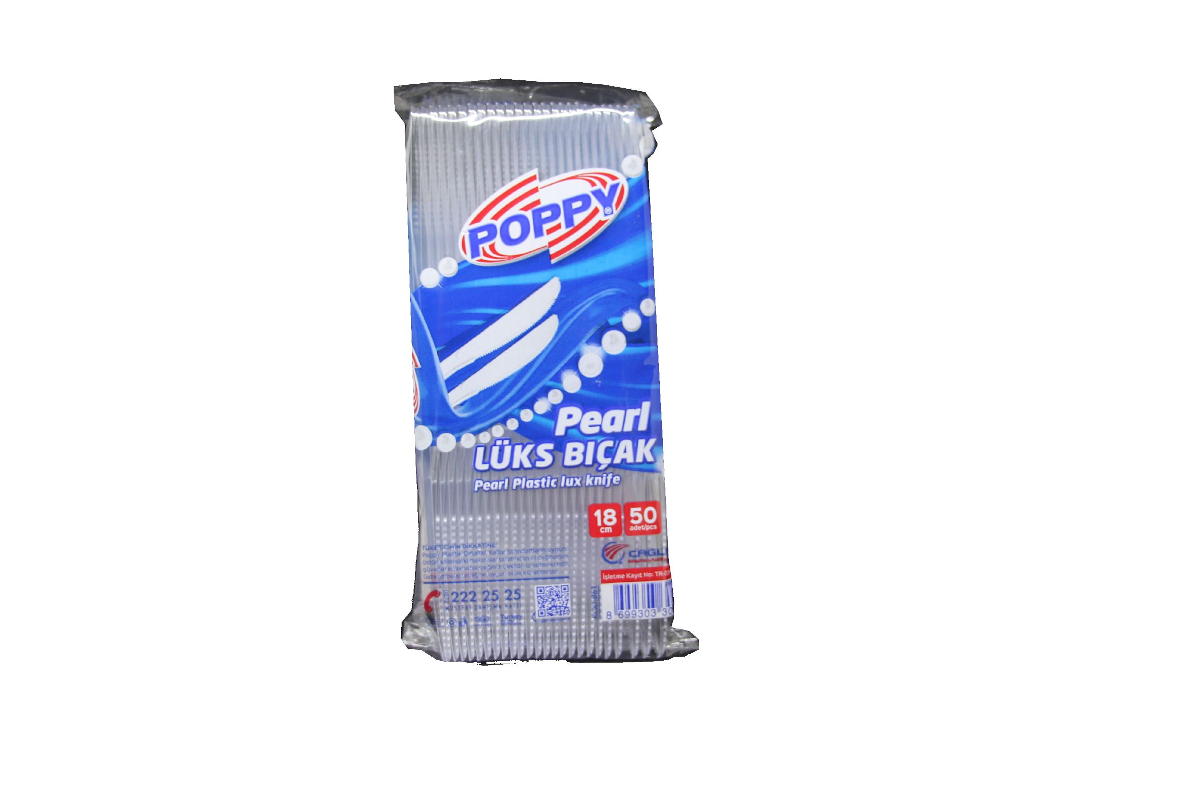 POPPY LÜKS BIÇAK 50 ADET