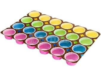 RENKLİ CUP CAKE MUFFİN KAPSÜLÜ 24 LÜ (12 ADET)