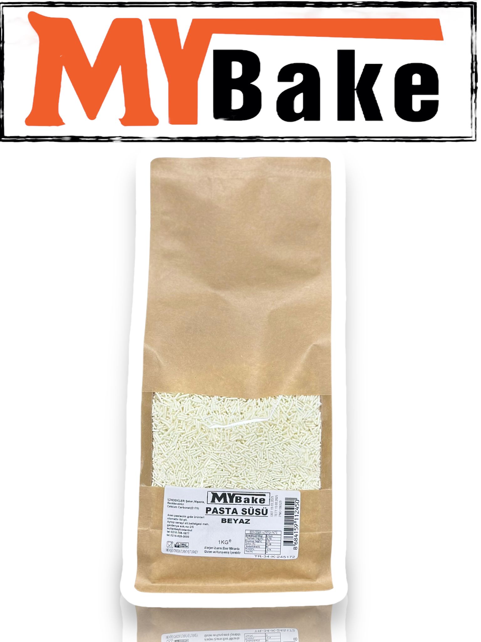 RENKLİ GRANÜL ŞEKER 1KG-BEYAZ