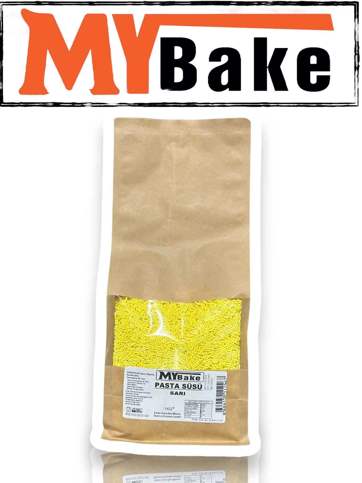 RENKLİ GRANÜL ŞEKER 1KG-SARI