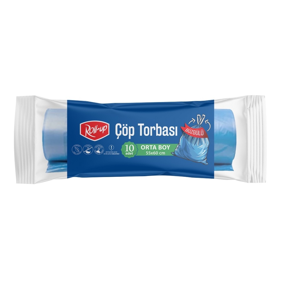 ROLL-UP BÜZGÜLÜ ÇÖP TORBASI 10 AD-ORTA